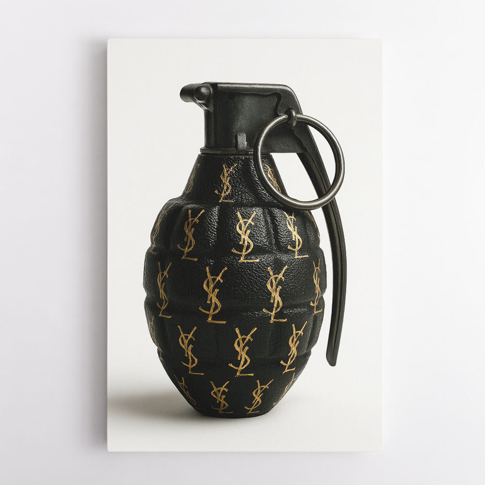 Saint Laurent Fashion Inspired Grenade Wall Art  